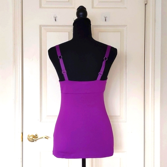 NWT. The Limited Rayon Spandex with Satin Trim and Sparkle Decor Cami. - Picture 2 of 7
